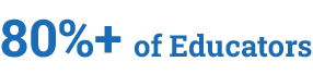 80%+ of Educators