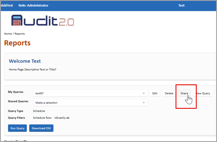 share query features